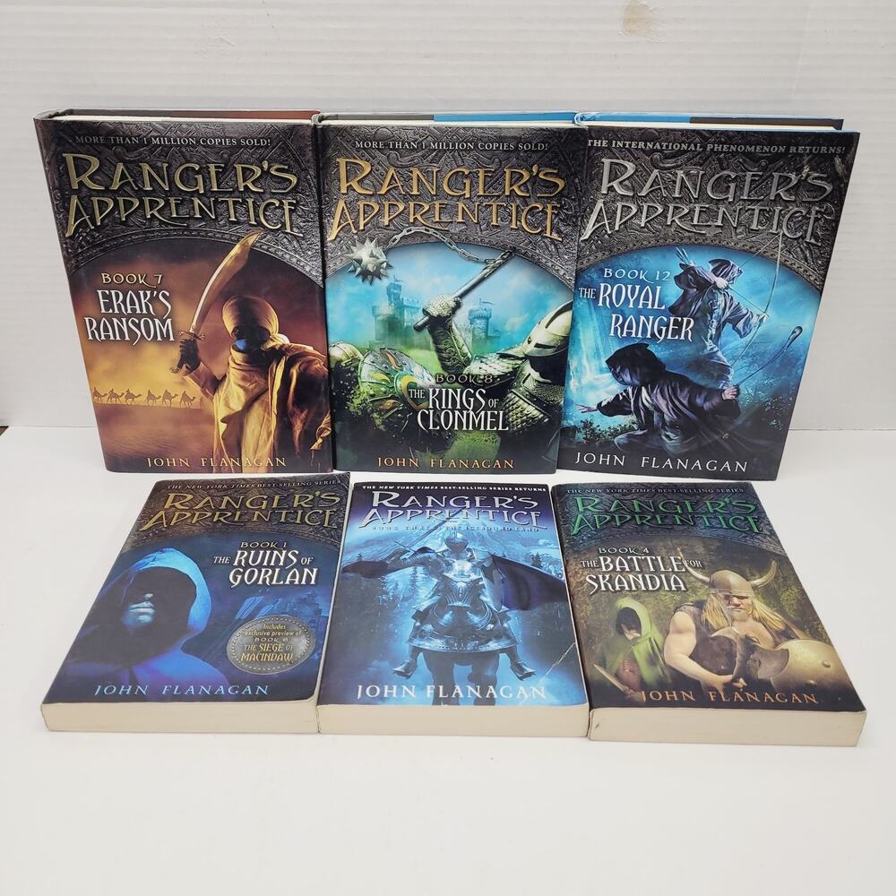 Lot of 6 Ranger's Apprentice Series Books 1 3 4 7 8 12 Mix Paperback Hardcover